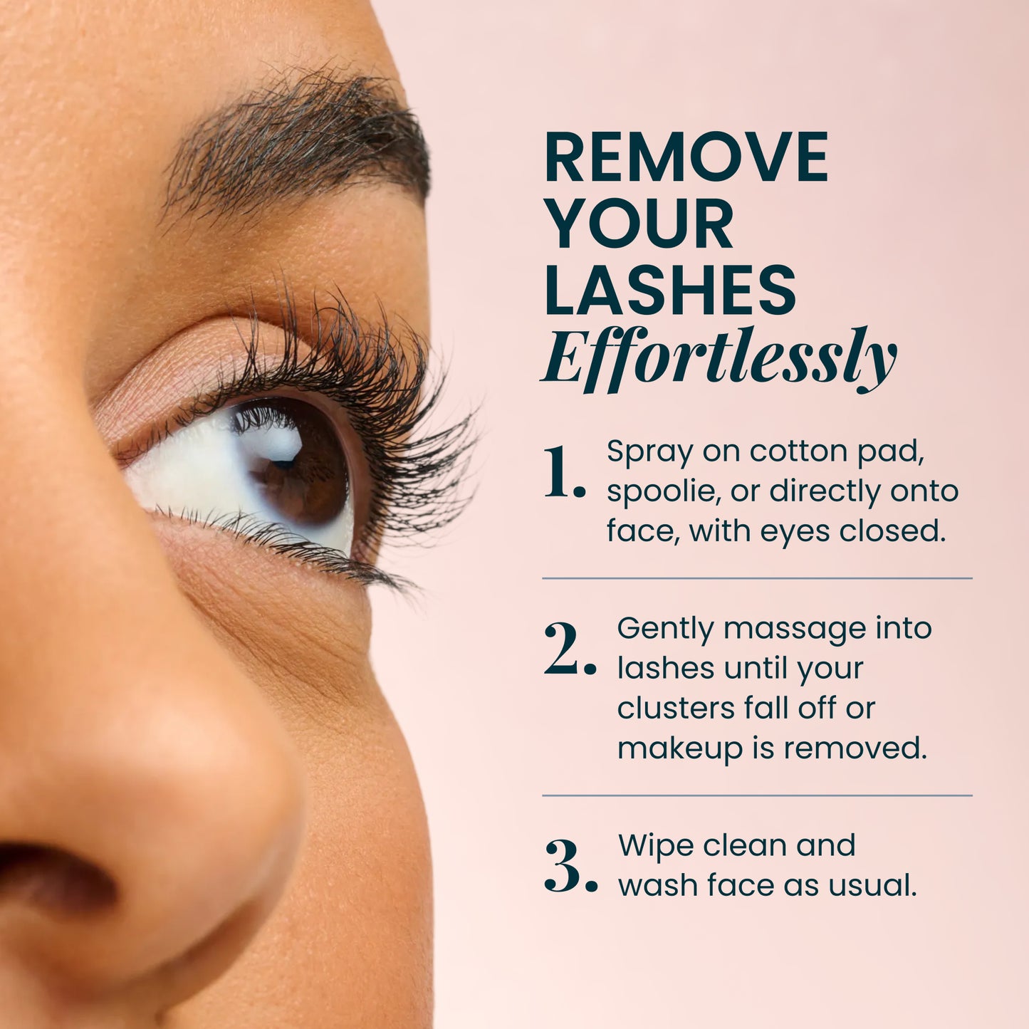 How to remove false lashes with Lash Off Removal Spray