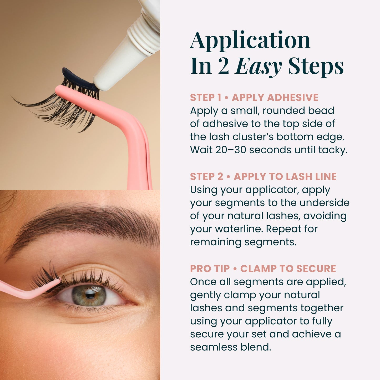 How to apply DIY lash clusters step by step FlutterHabit