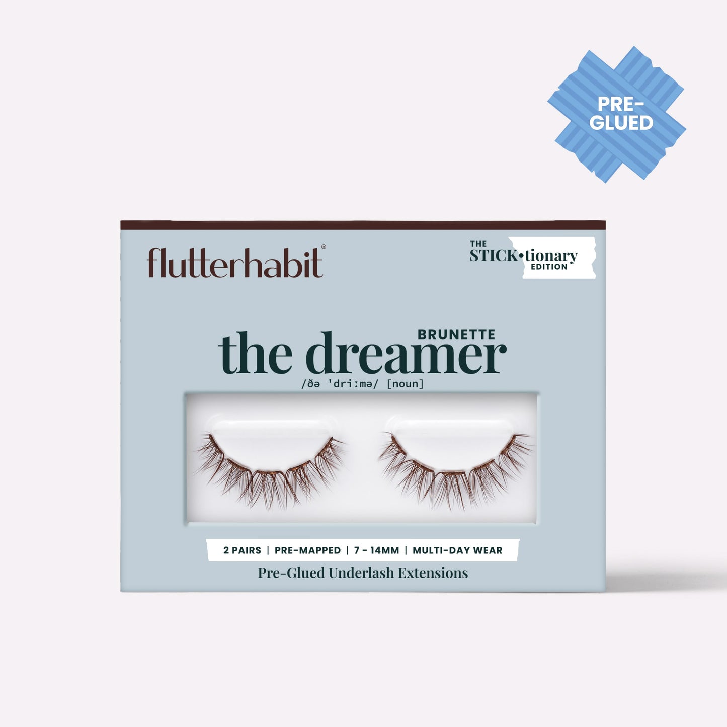 The Dreamer Brunette Pre-Glued (2 Pair) with ProTECHt™