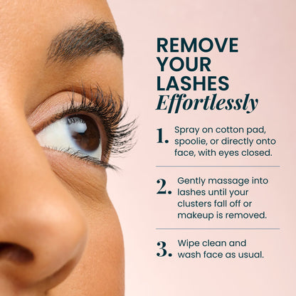 How to remove false lashes with Lash Off Removal Spray