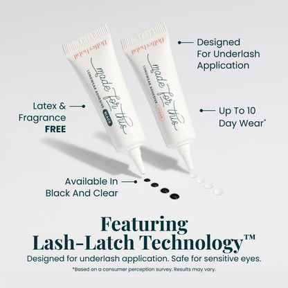 Made for This Adhesive latex-free fragrance-free underlash lash cluster glue up to 10 day wear