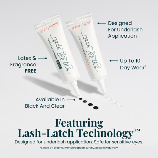Made for This Adhesive latex-free fragrance-free underlash lash cluster glue up to 10 day wear