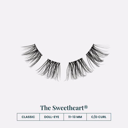 Black The Sweetheart | The Sweetheart black lash cluster segments — classic, doll-eye, 11–13mm, C/D curl