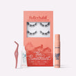 Black The Sweetheart | FlutterHabit Best Sellers Kit with The Sweetheart black lash clusters, Made for This Adhesive, Lash Off Removal Spray, and Lash Applicator