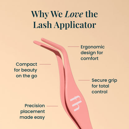 FlutterHabit Lash Applicator — ergonomic precision tool for DIY lash cluster placement