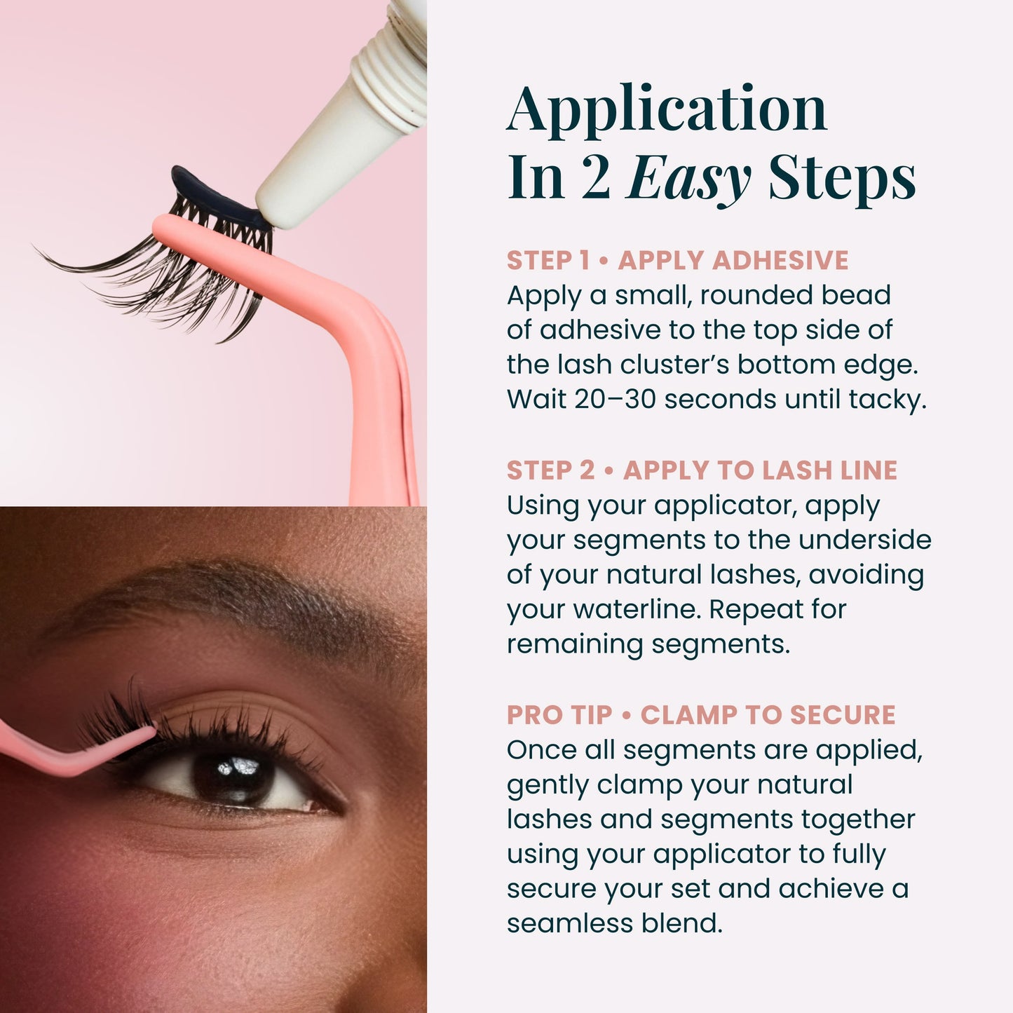How to apply DIY lash clusters step by step FlutterHabit
