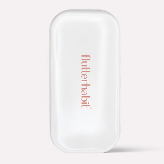 FlutterHabit silicone lash pad reusable clear with protective film