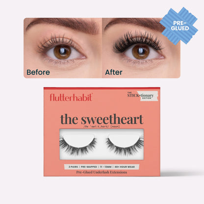 🎁 The Sweetheart Pre-Glued (2 Pair) with ProTECHt™ (100% off)