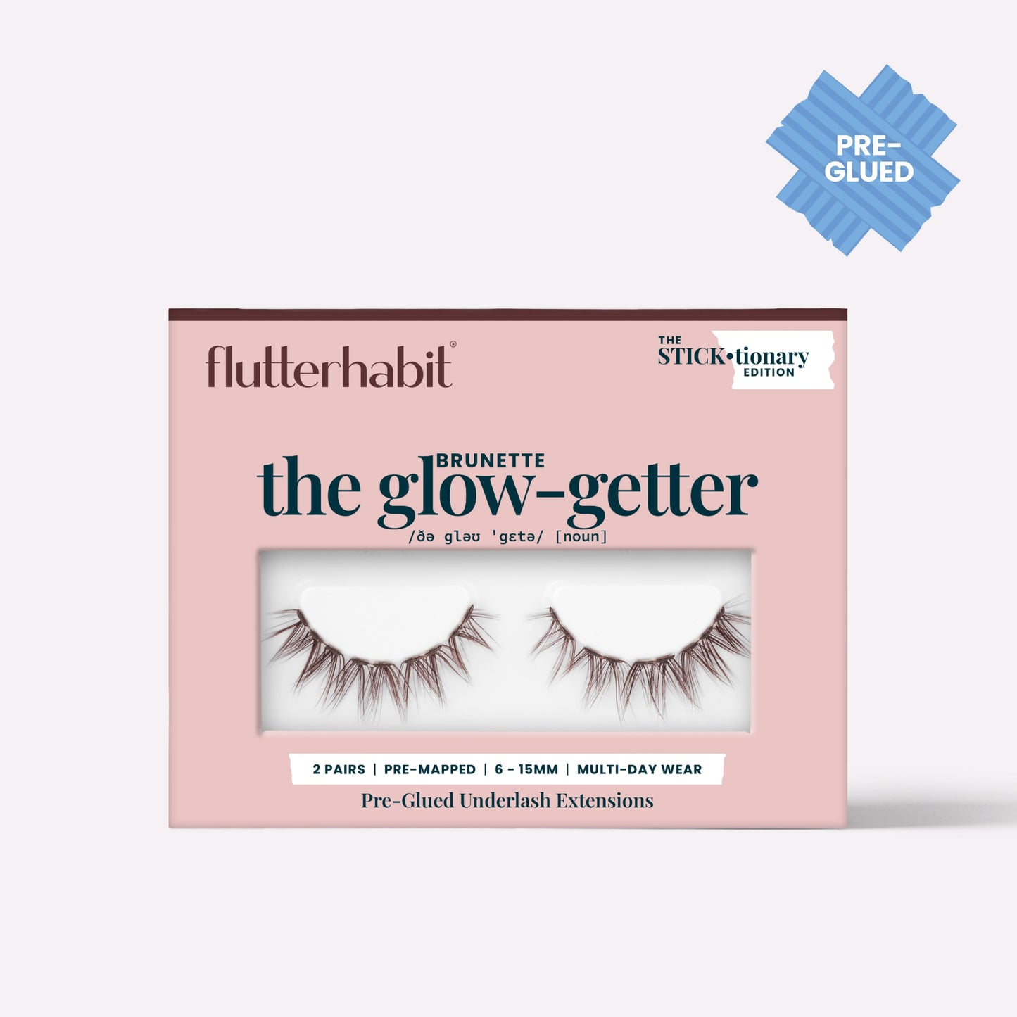 The Glow-Getter Brunette Pre-Glued (2 Pair) with ProTECHt™