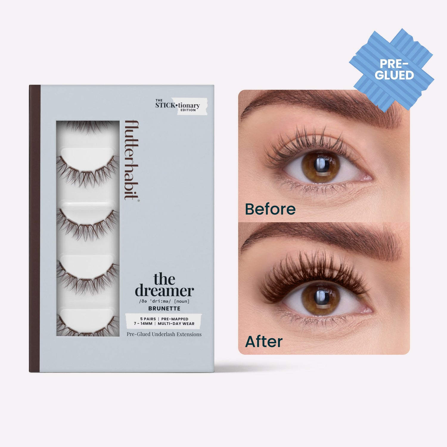 The Dreamer Brunette Pre-Glued with ProTECHt™